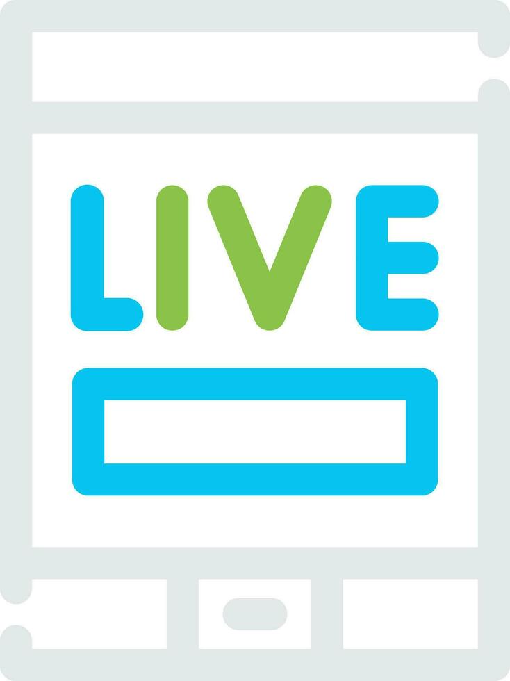 Live Stream Creative Icon Design vector