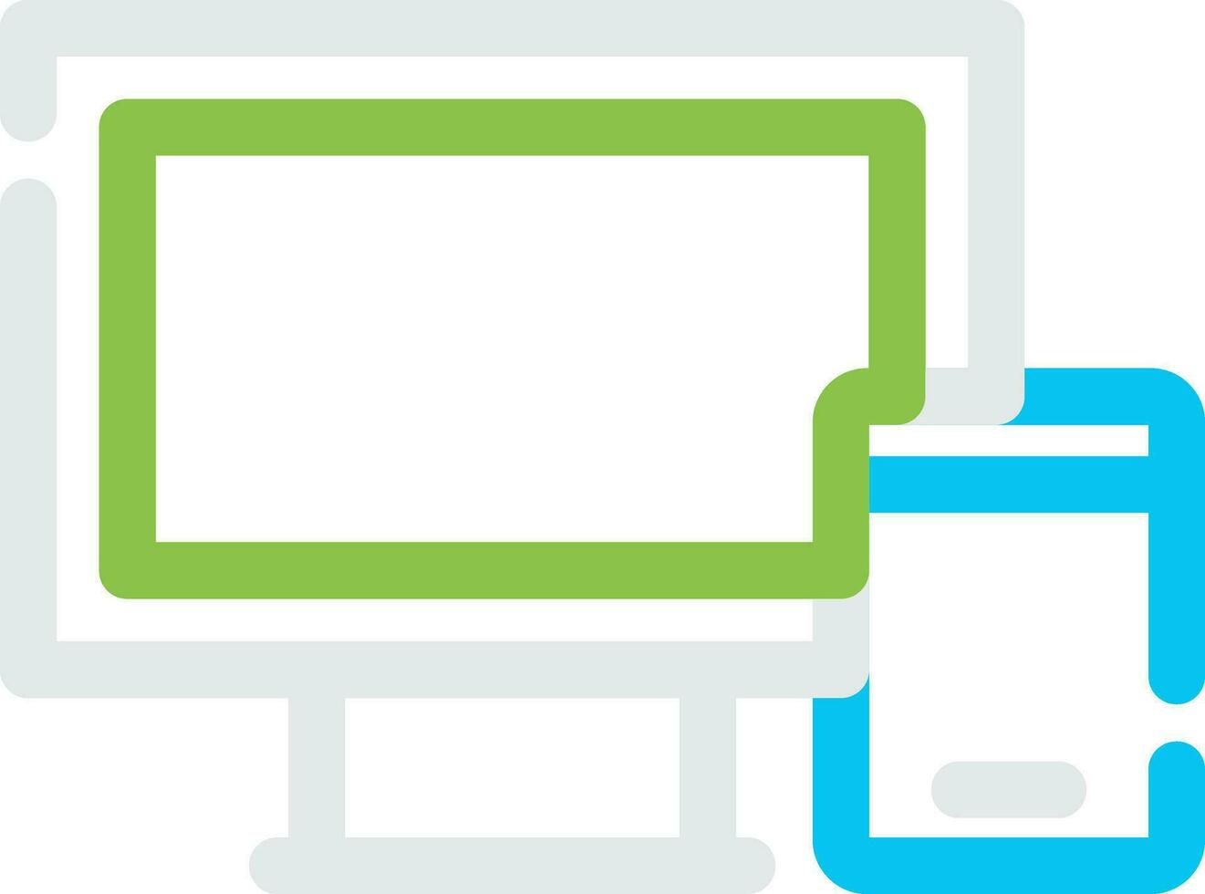 Responsive Web Design Creative Icon Design vector