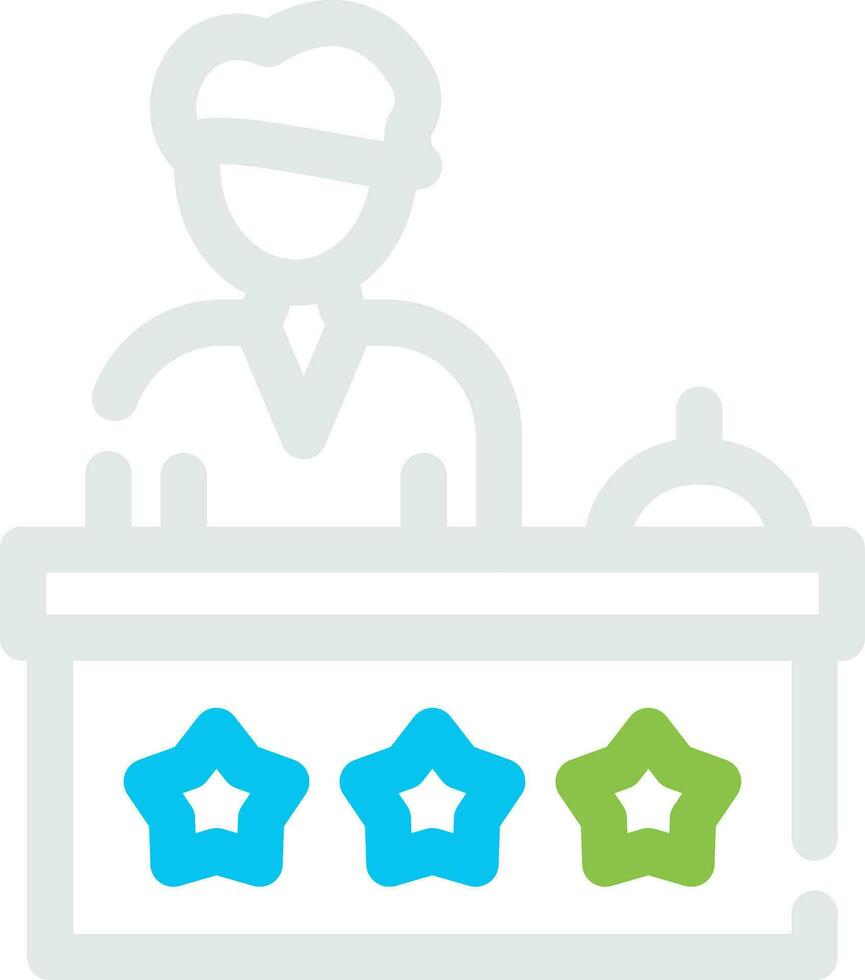 Receptionist Creative Icon Design vector