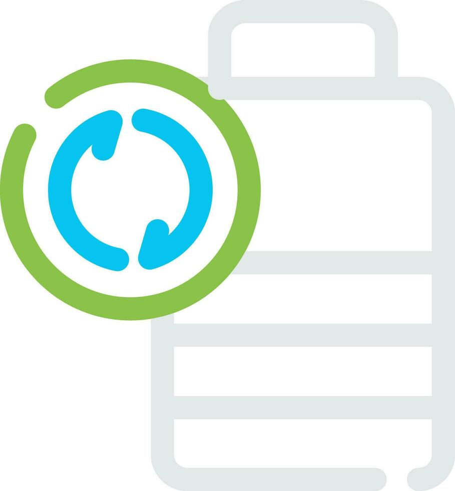 Battery Recyclings Creative Icon Design vector