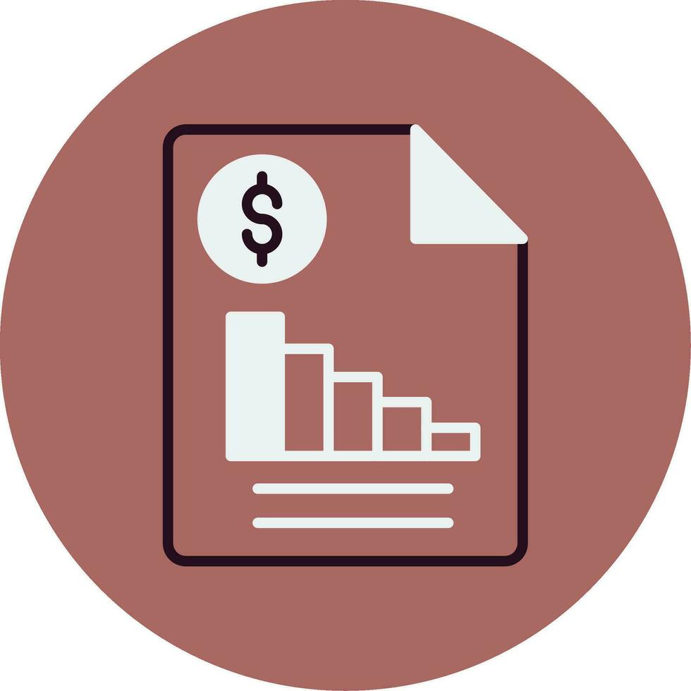 Financial Report Vector Icon