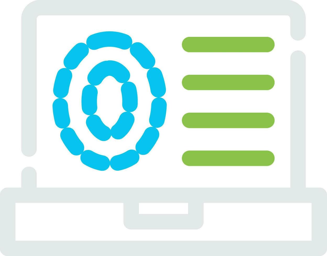 Biometrics Creative Icon Design vector
