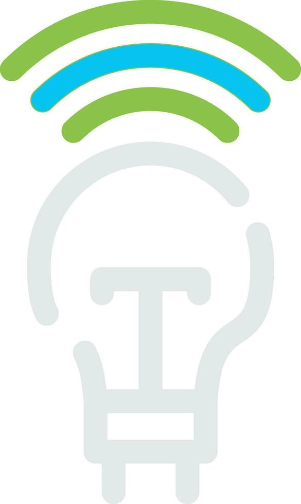 Smart Bulb Creative Icon Design vector
