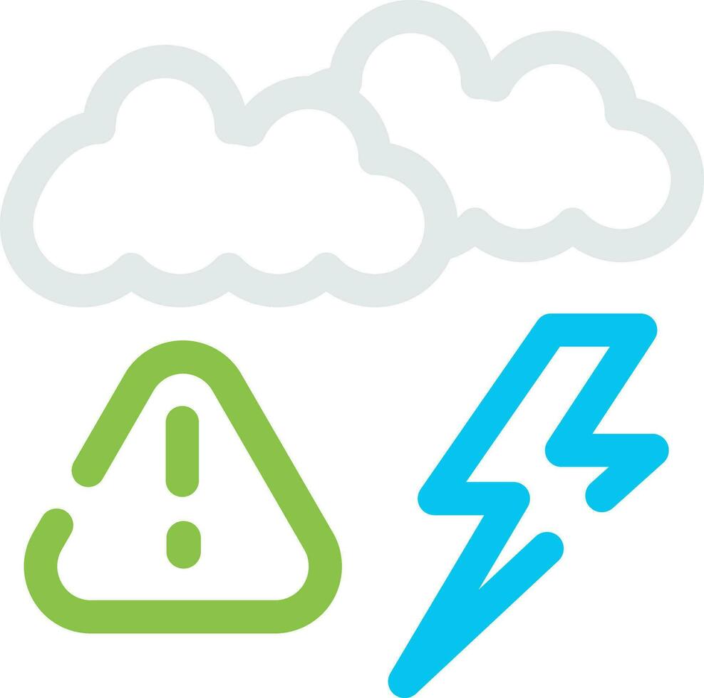 Weather Alert Creative Icon Design vector