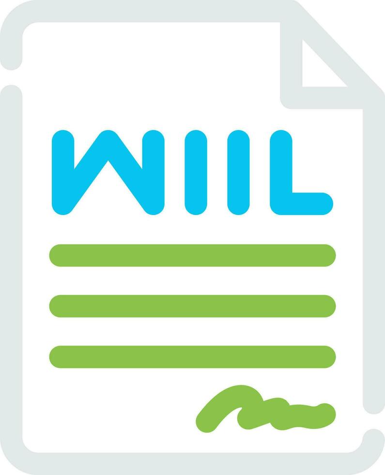 Last Will Creative Icon Design vector
