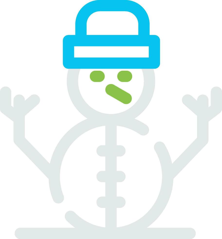 Snowman Creative Icon Design vector