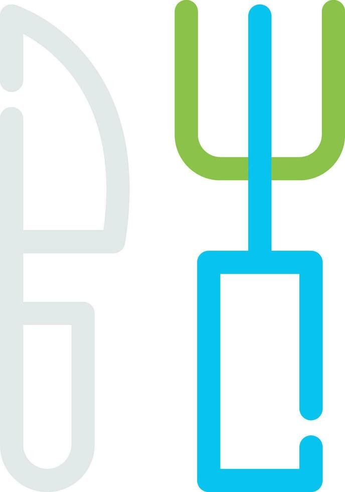 Fork and Knife Creative Icon Design vector