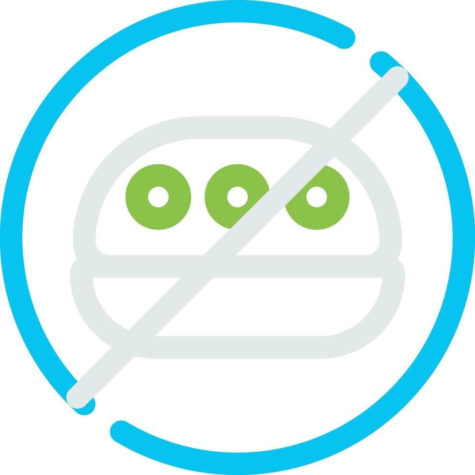 No Food Creative Icon Design vector
