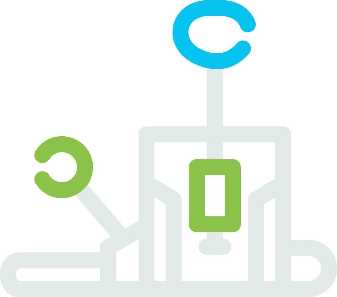 Pilates Chair Creative Icon Design vector