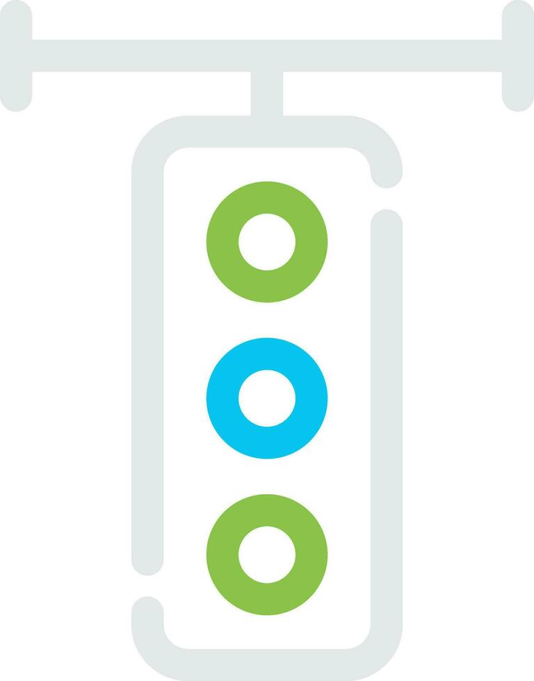 Traffic Light Creative Icon Design vector