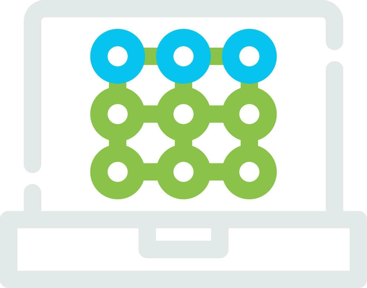 Pattern Recognition Creative Icon Design vector