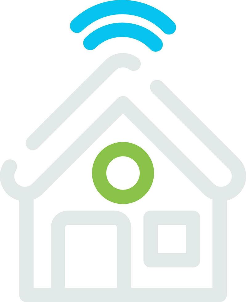 Smart Home Creative Icon Design vector