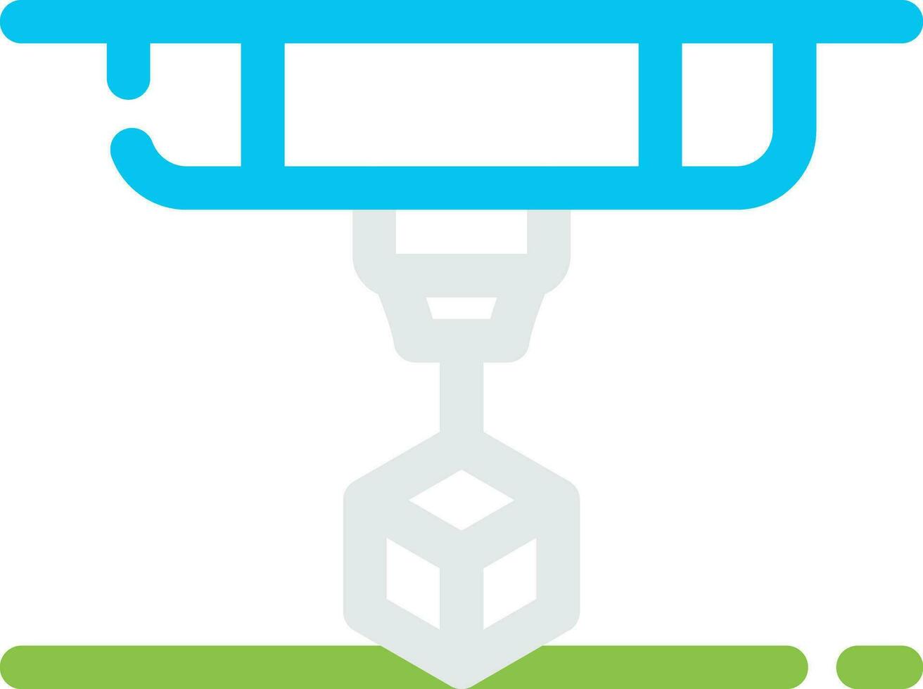 3D Printing Creative Icon Design vector