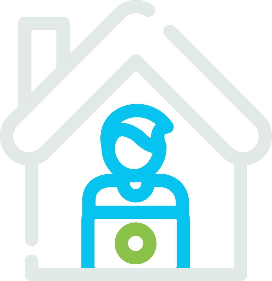 Work From Home Creative Icon Design vector
