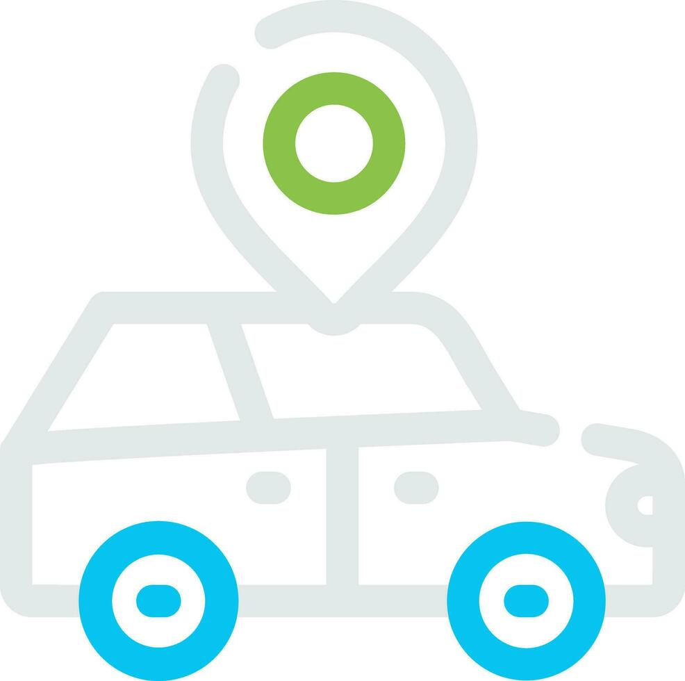 Car Location Creative Icon Design vector
