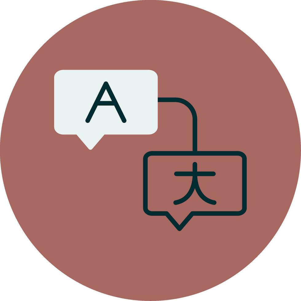 icono de vector de traducción