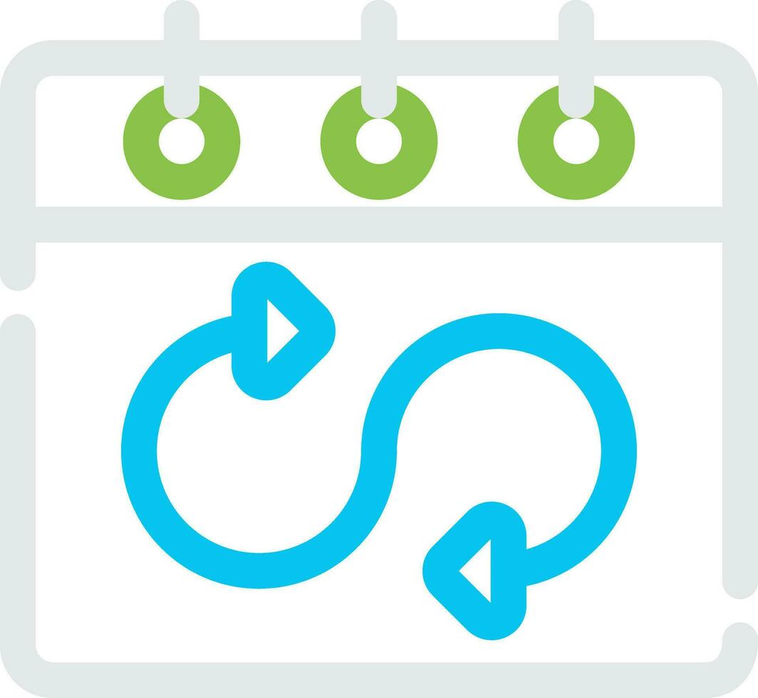 Flexible Schedule Creative Icon Design vector