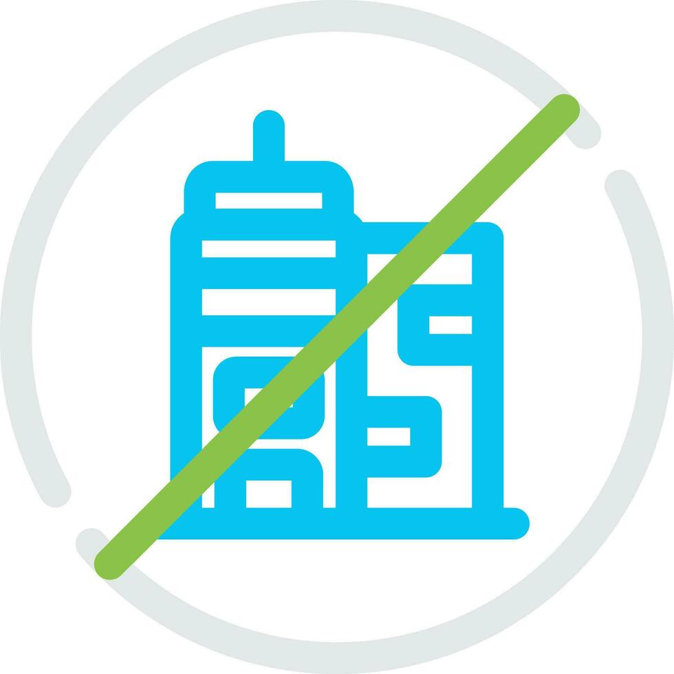 No Commute Creative Icon Design vector