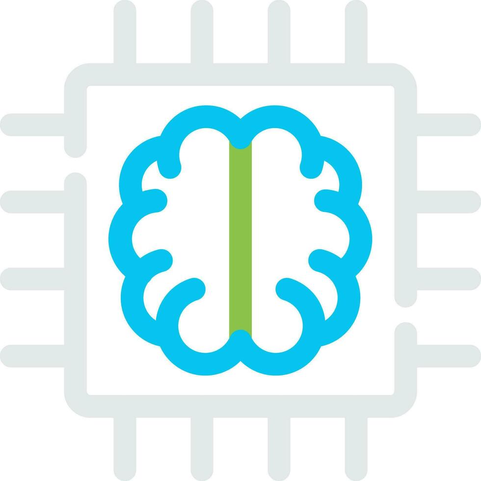 Super Brain Creative Icon Design vector