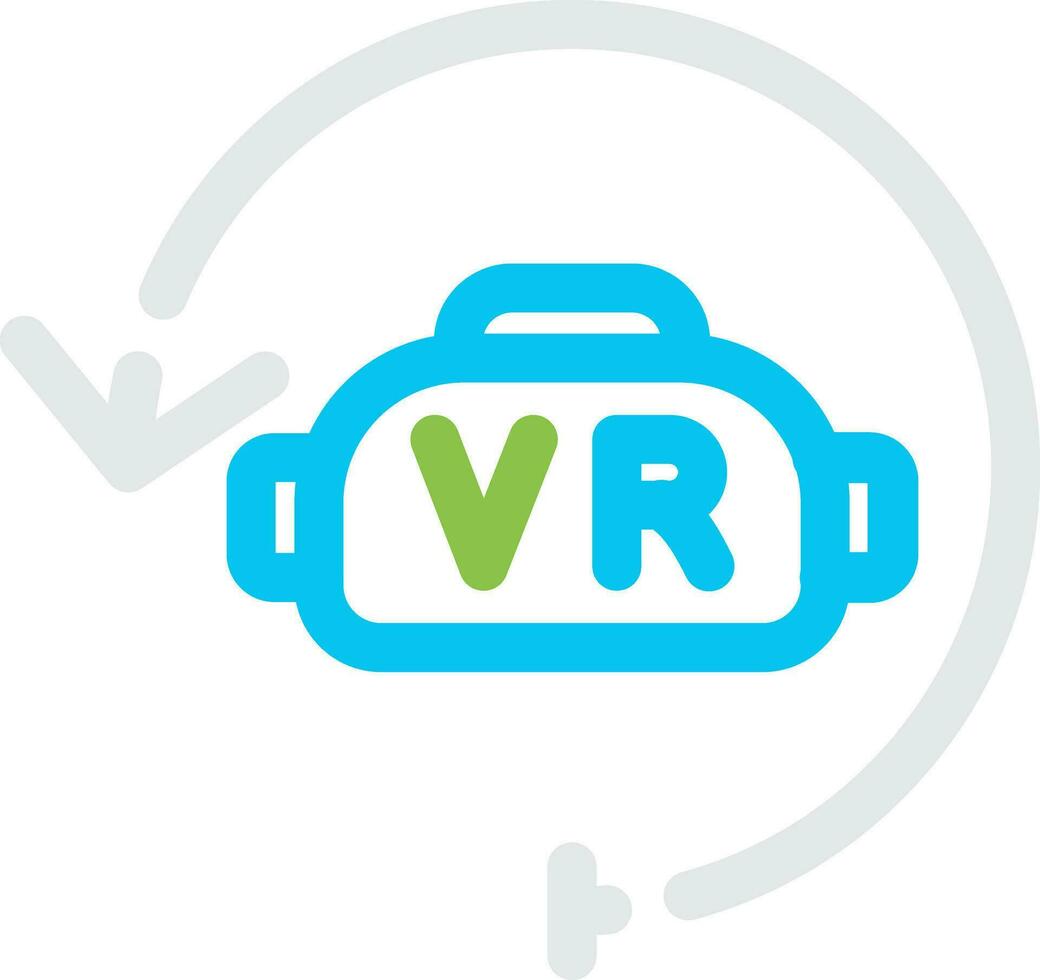 Virtual Reality Creative Icon Design vector