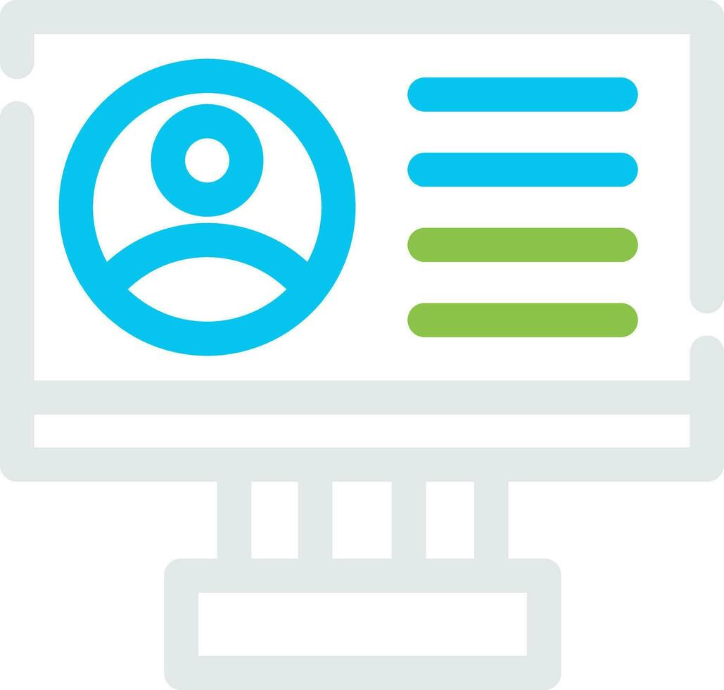 Profile Creative Icon Design vector