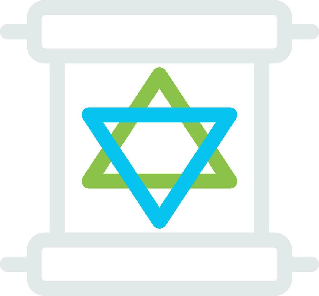 Scroll torah Creative Icon Design vector