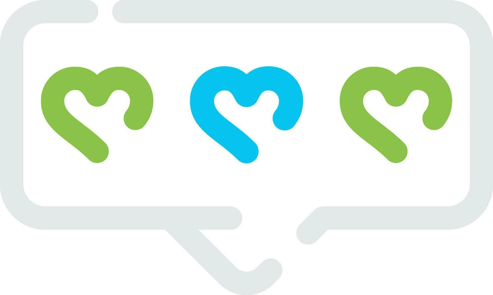 Comment Heart Creative Icon Design vector
