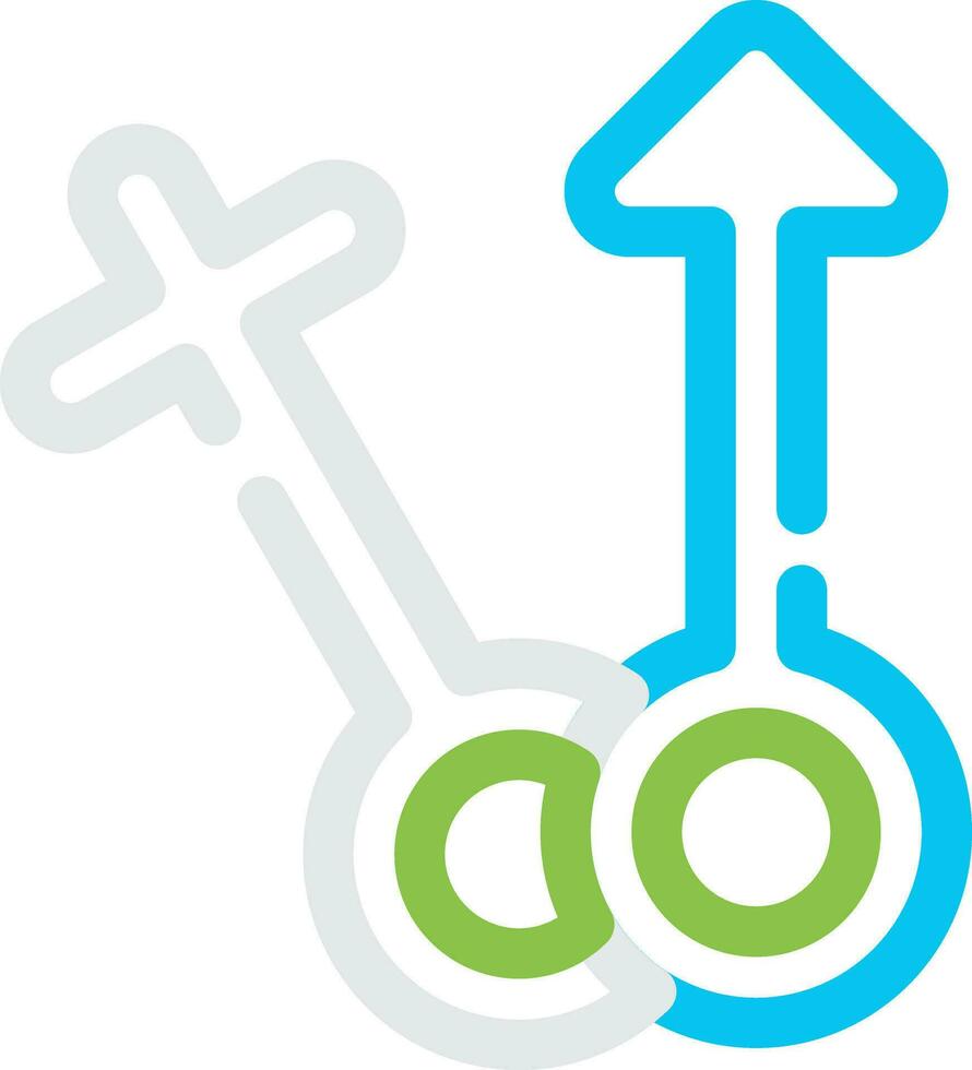 Venus-Mars Creative Icon Design vector