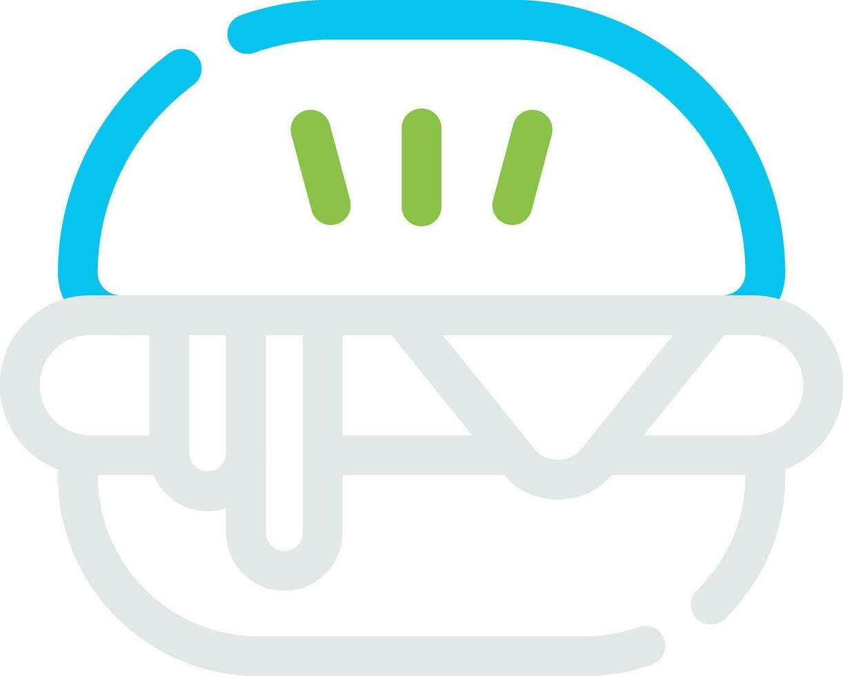 Hamburger Creative Icon Design vector