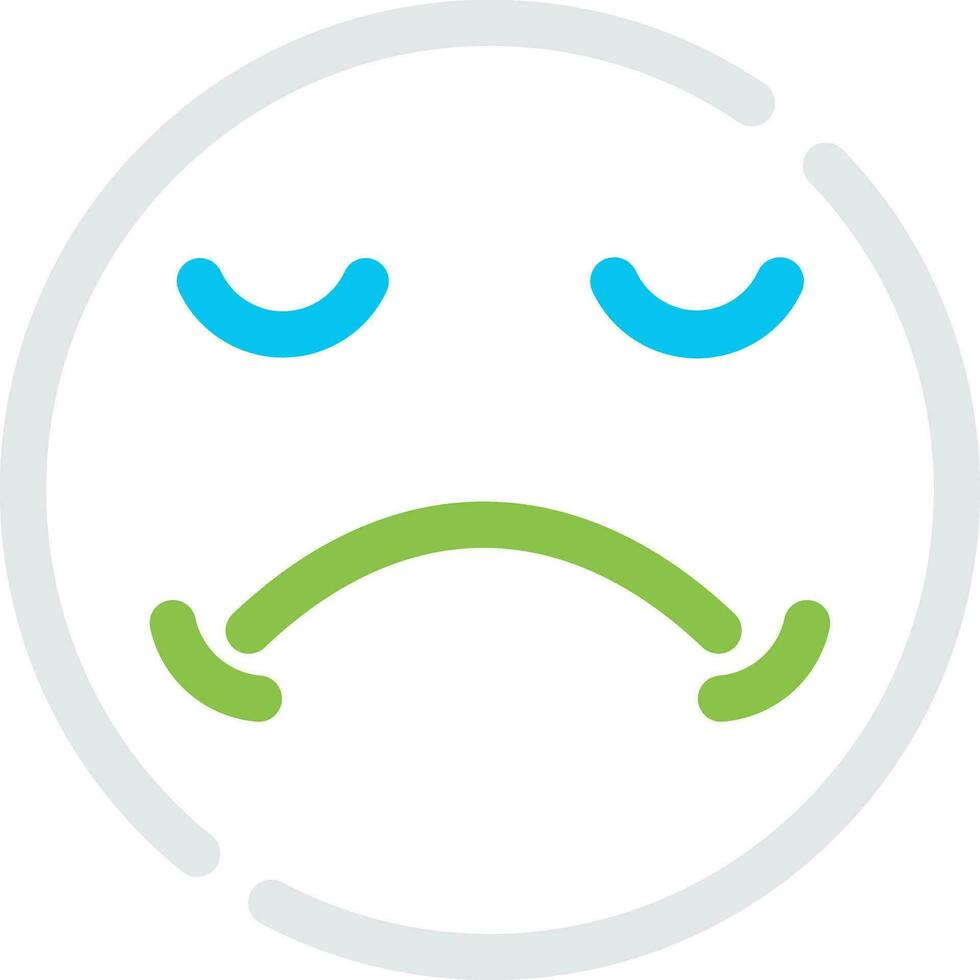 Sad Creative Icon Design vector