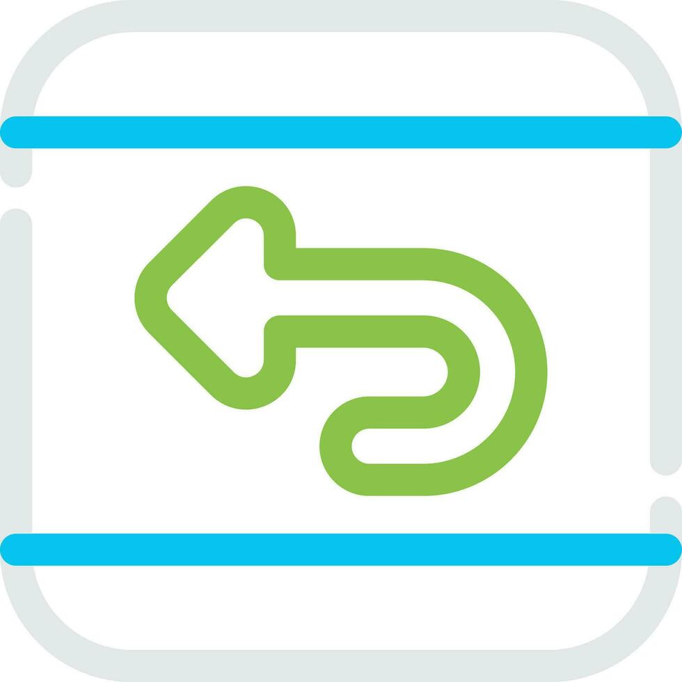Undo Creative Icon Design vector