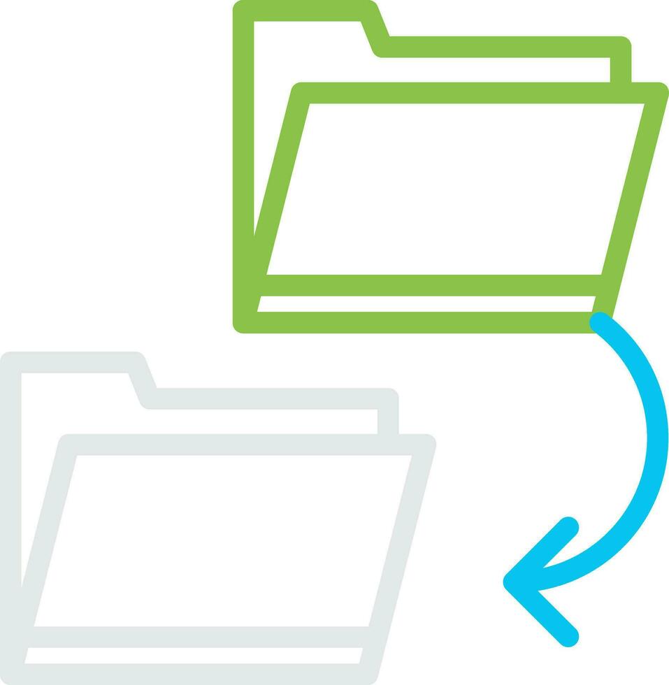 Copy Folder Creative Icon Design vector