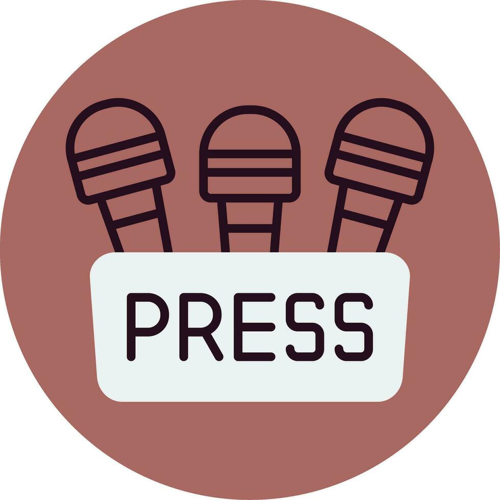 Press Conference Vector Icon