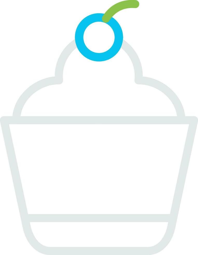 diseño de icono creativo de cupcake vector