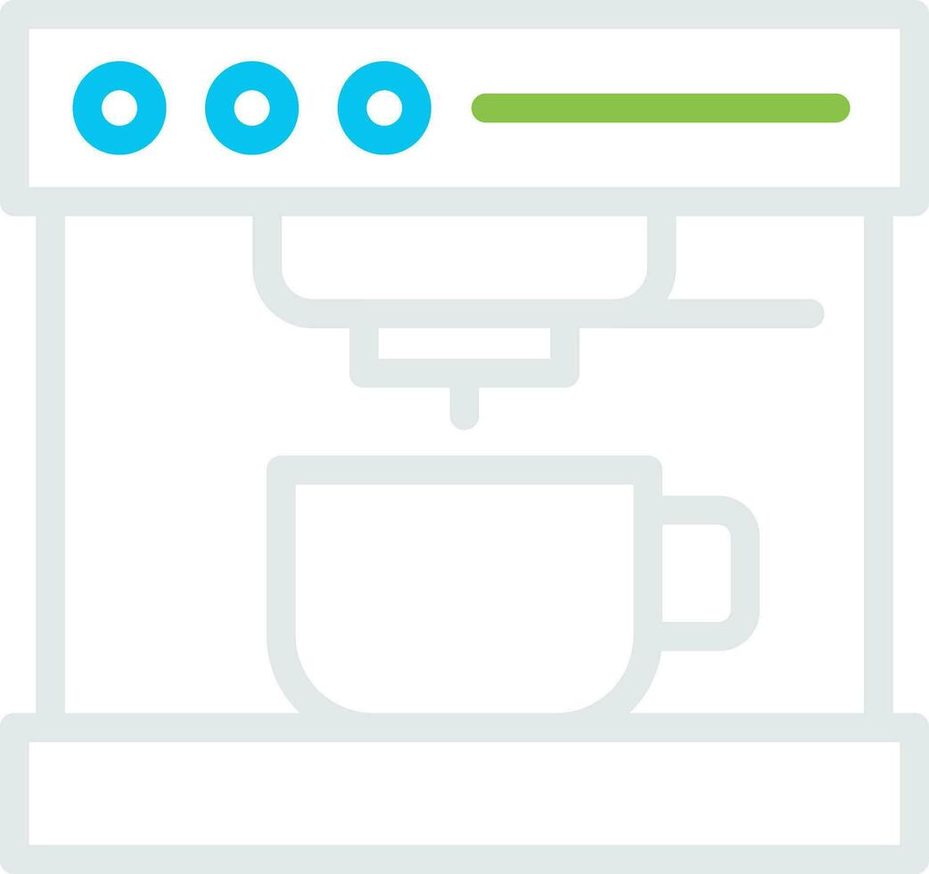 Coffee Machine Creative Icon Design vector