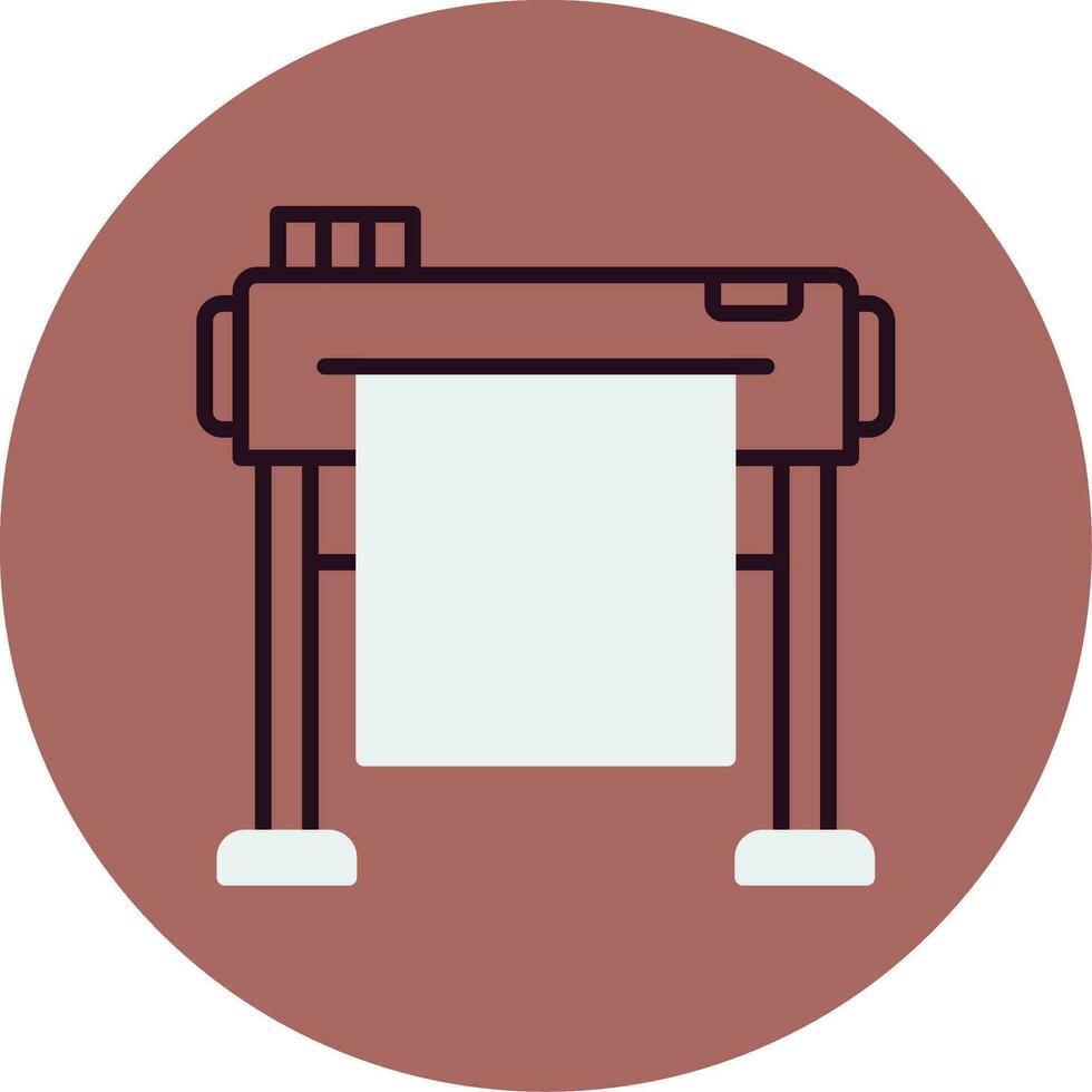 Plotter Vector Icon