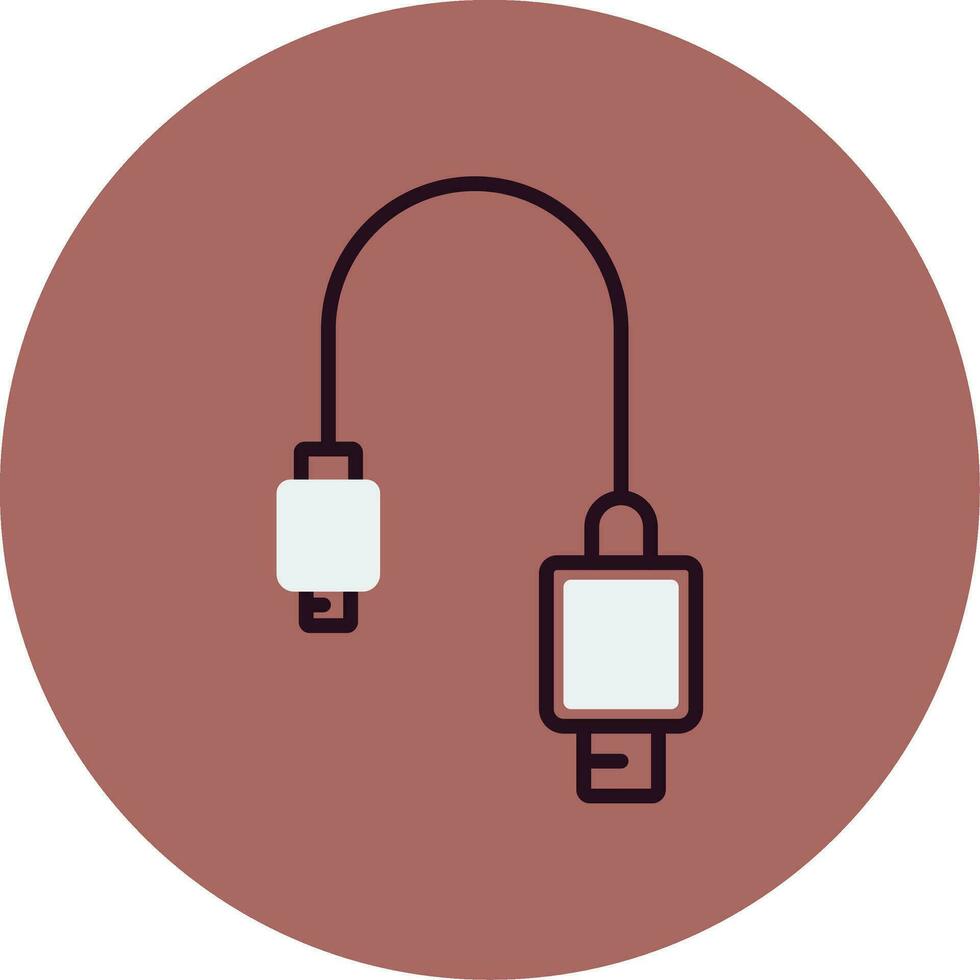 Usb Cable Vector Icon