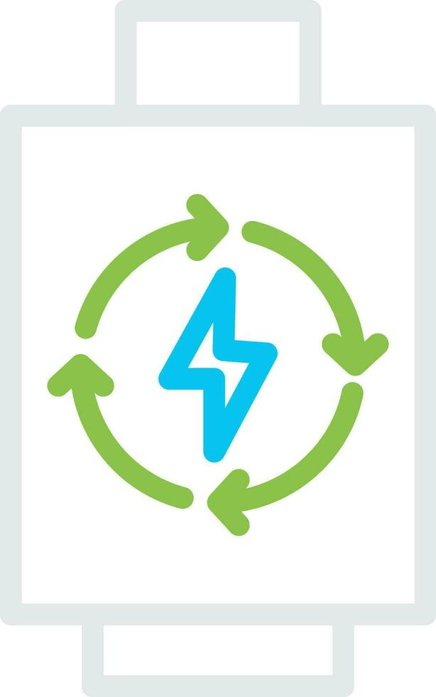 Rechargeable Battery Creative Icon Design vector