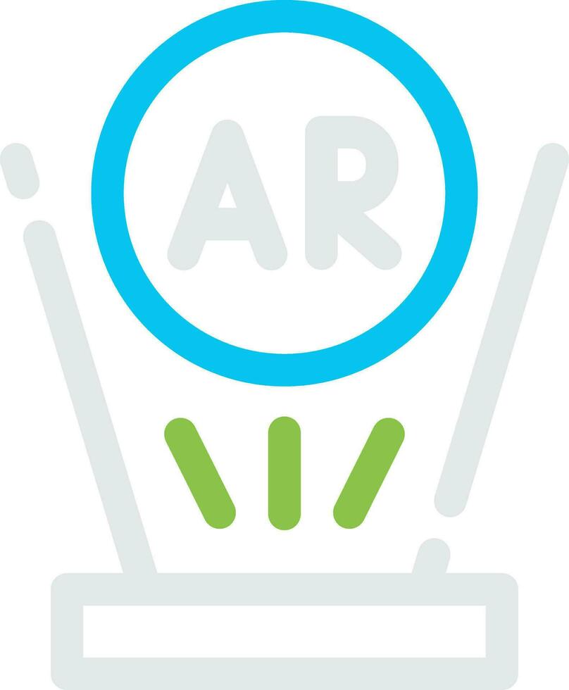 Augmented Reality Creative Icon Design vector