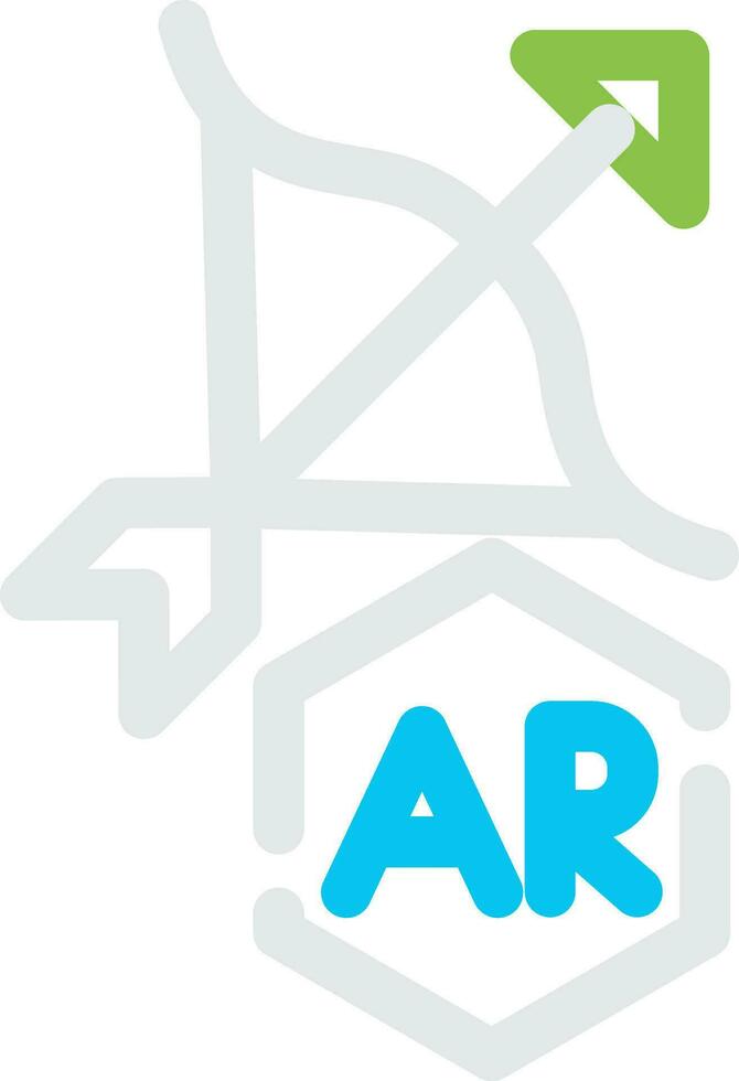 Ar Archery Creative Icon Design vector