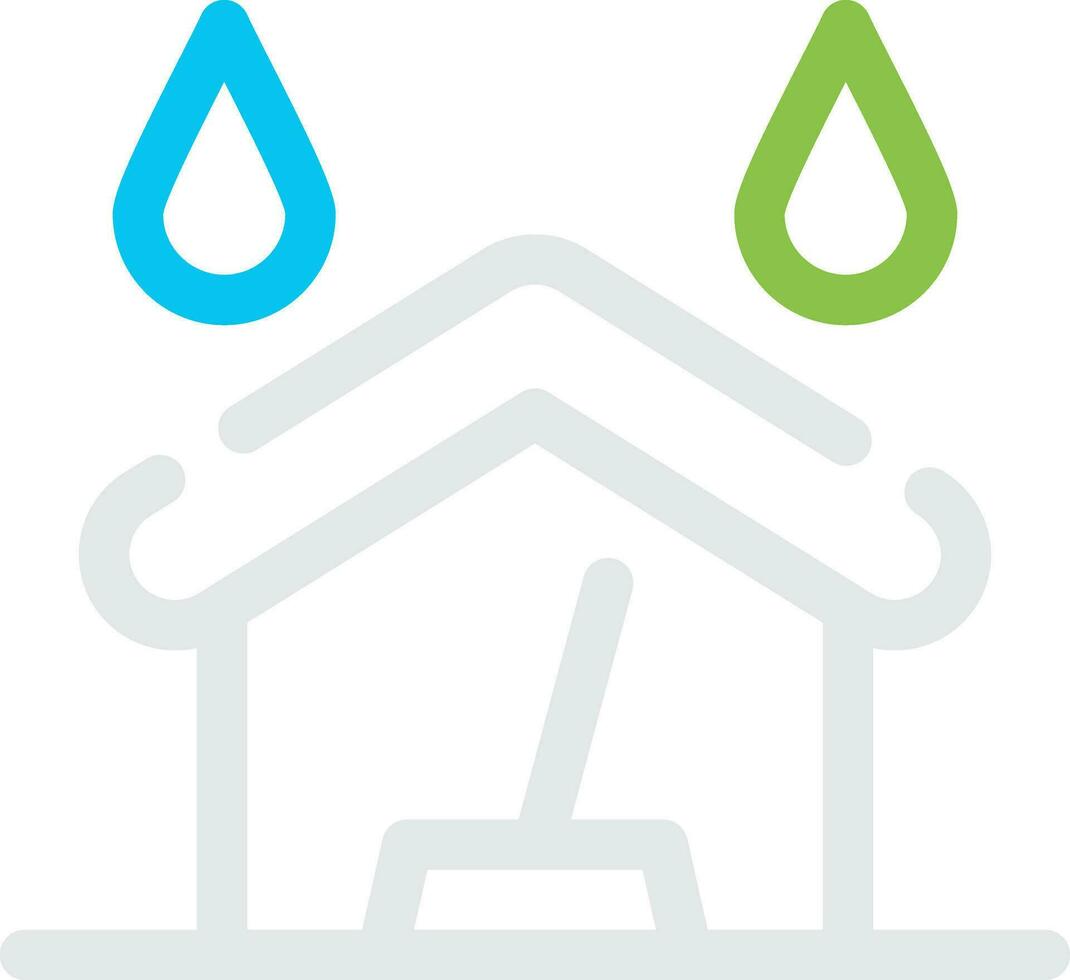 Water Damage Cleaning Creative Icon Design vector