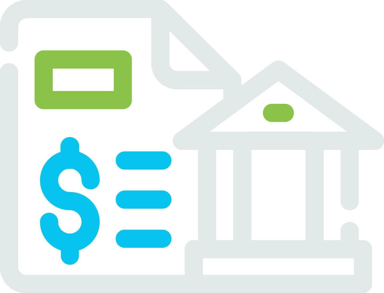 Bank Statement Creative Icon Design vector