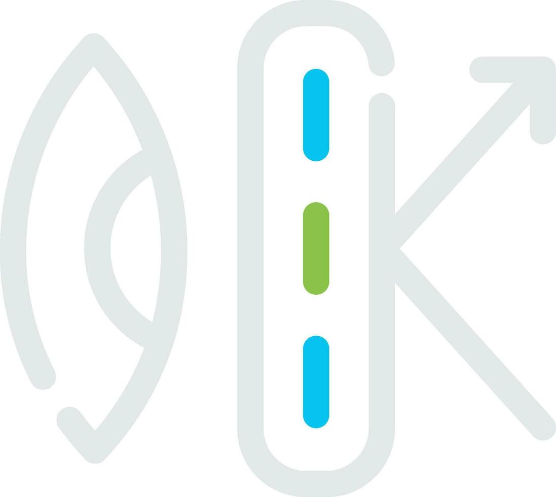 Anti-Reflective Coating Creative Icon Design vector
