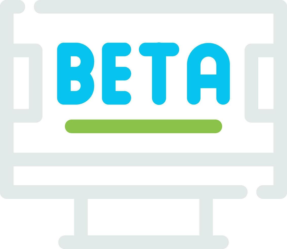 Beta Creative Icon Design vector