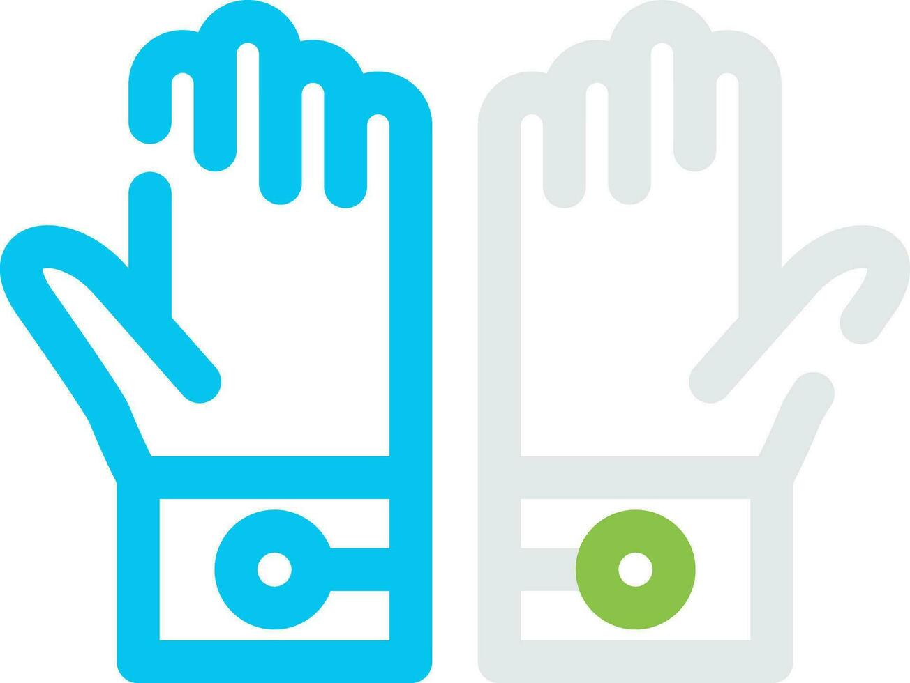 Latex Gloves Creative Icon Design vector