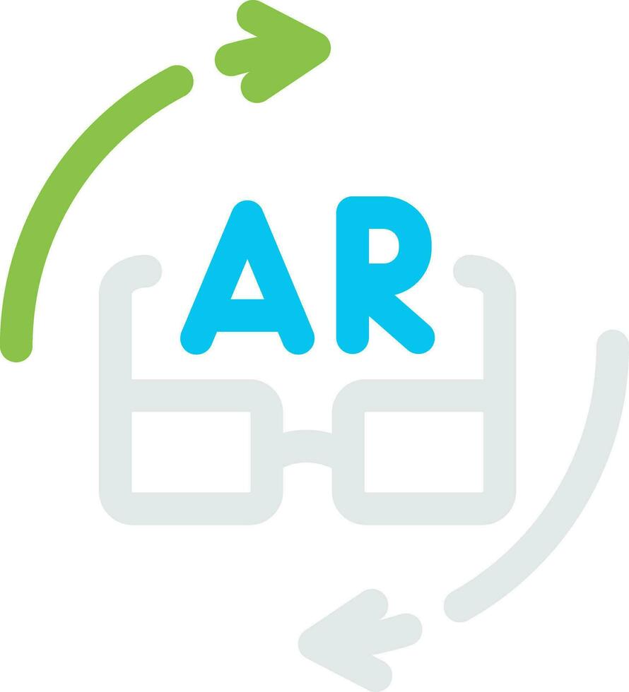 Ar Glasses Creative Icon Design vector