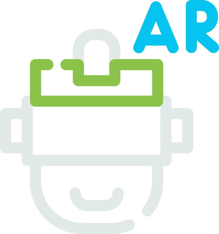 Ar Helmet Creative Icon Design vector