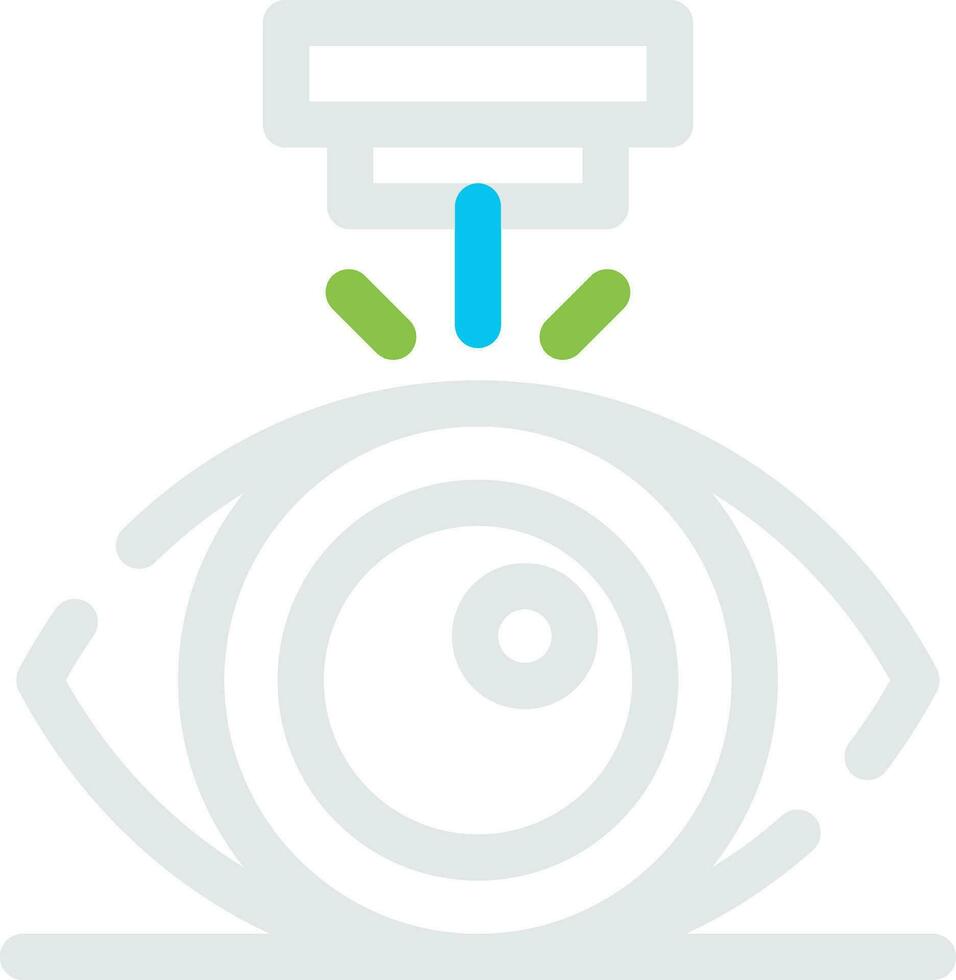 Laser Vision Correction Creative Icon Design vector