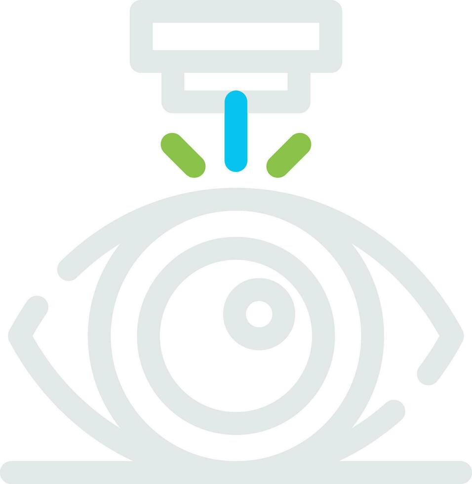 Laser Vision Correction Creative Icon Design vector