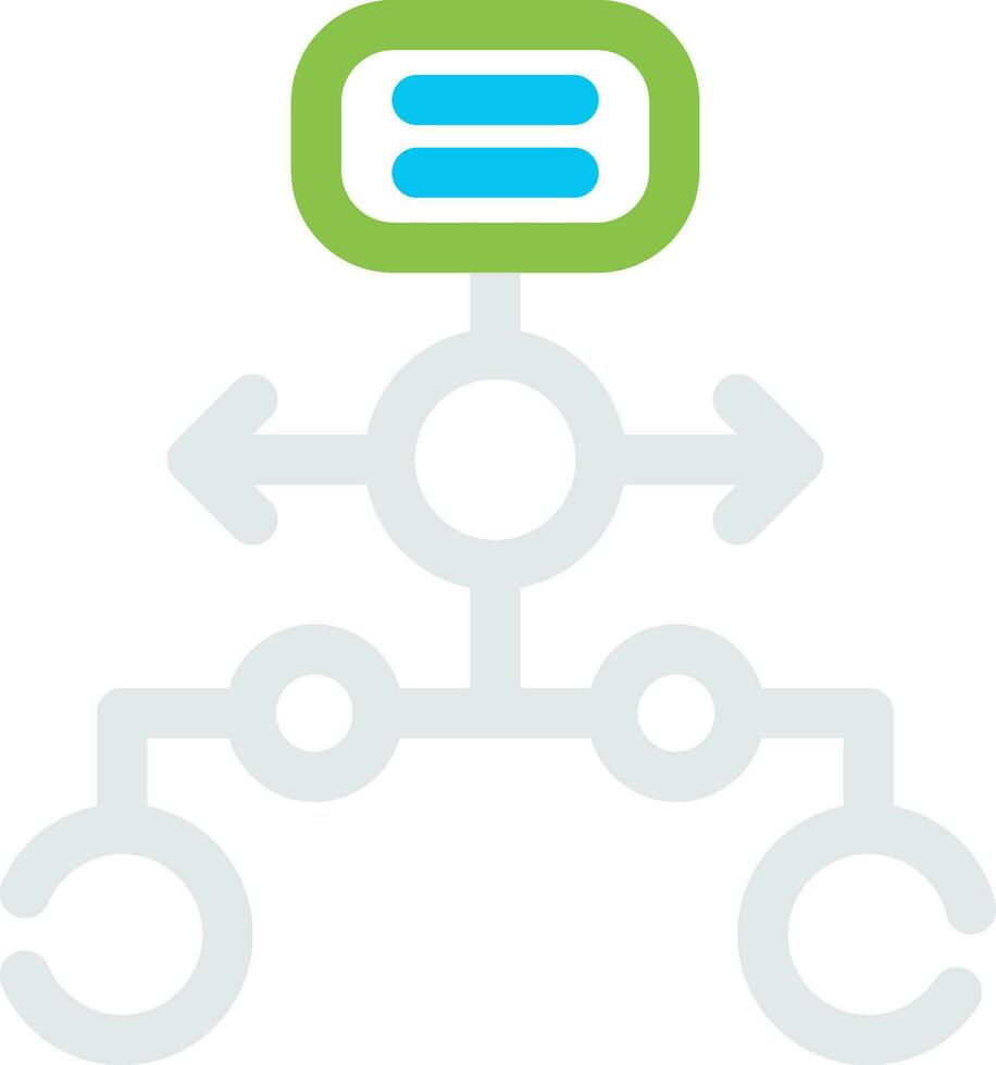 Horizontal Hierarchy Creative Icon Design vector